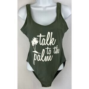 Talk To The Palm California Sunshine Women's One Piece Swimsuit Stretch 16/18